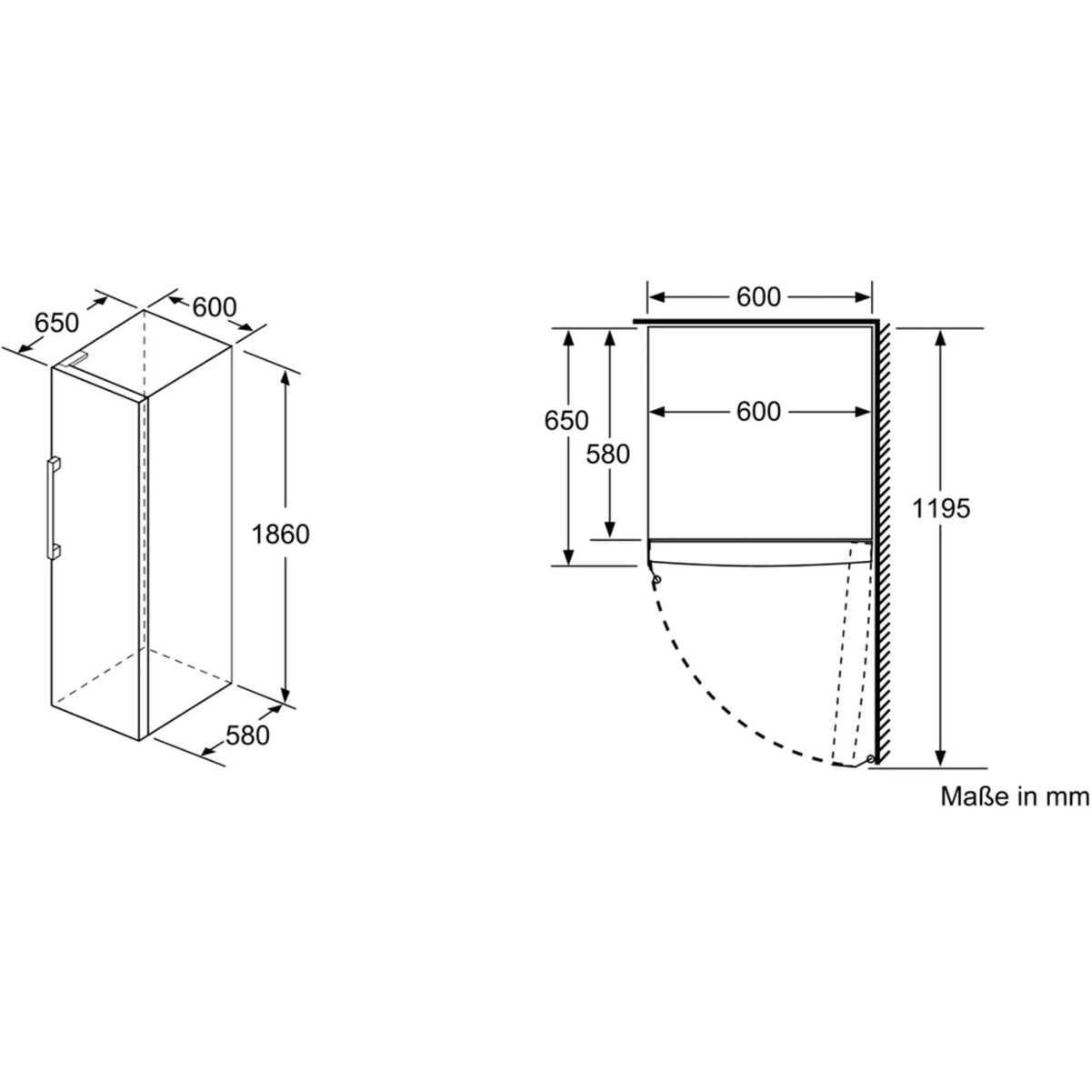Siemens GS51NAWCV iQ500 Freistehender Gefrierschrank, 161 x 70 cm, 289 L, noFrost nie wieder abtauen, bigBox Platz für großes Gefriergut