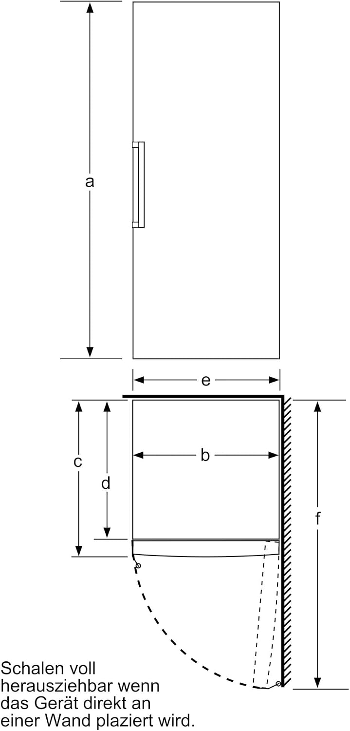 Siemens GS51NAWCV iQ500 Freistehender Gefrierschrank, 161 x 70 cm, 289 L, noFrost nie wieder abtauen, bigBox Platz für großes Gefriergut