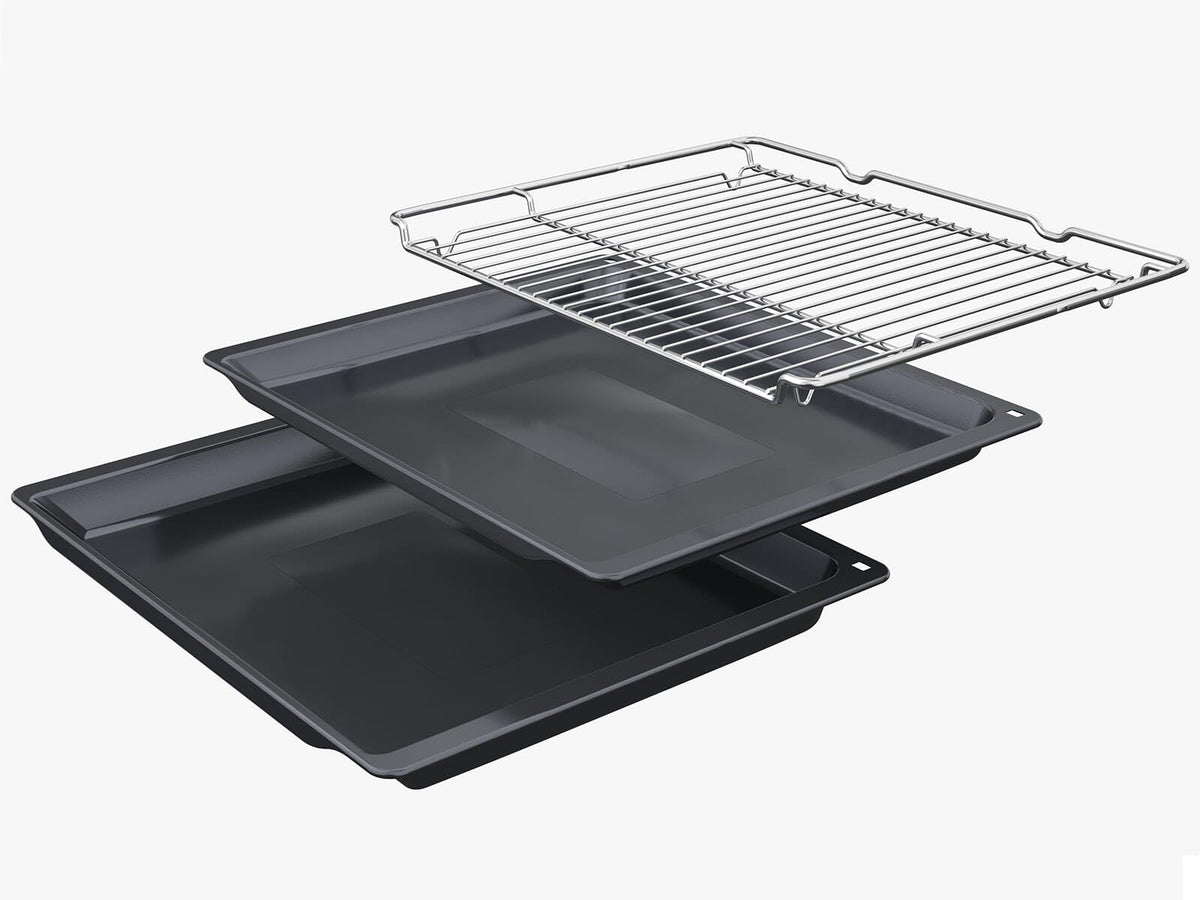 Bosch HBA272BB3, Stiftung Warentest GUT (2,0)*, Serie 4 Einbau-Backofen 60 x 60 cm, Pyrolyse-Selbstreinigung & Hydrolyse
