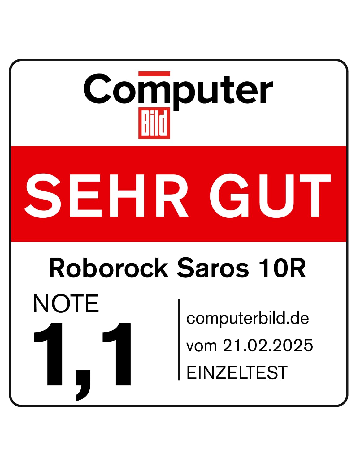 roborock Saros 10R Set Saugroboter mit Wischfunktion&angebbarem Wischmopp