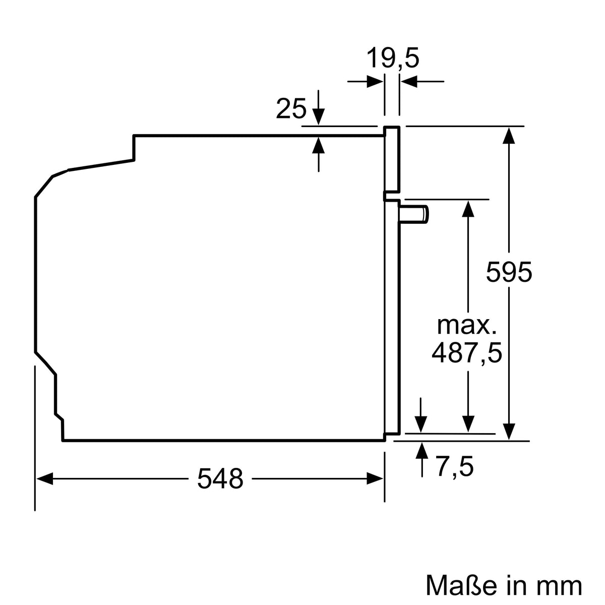 Bosch HBA272BB3, Stiftung Warentest GUT (2,0)*, Serie 4 Einbau-Backofen 60 x 60 cm, Pyrolyse-Selbstreinigung & Hydrolyse
