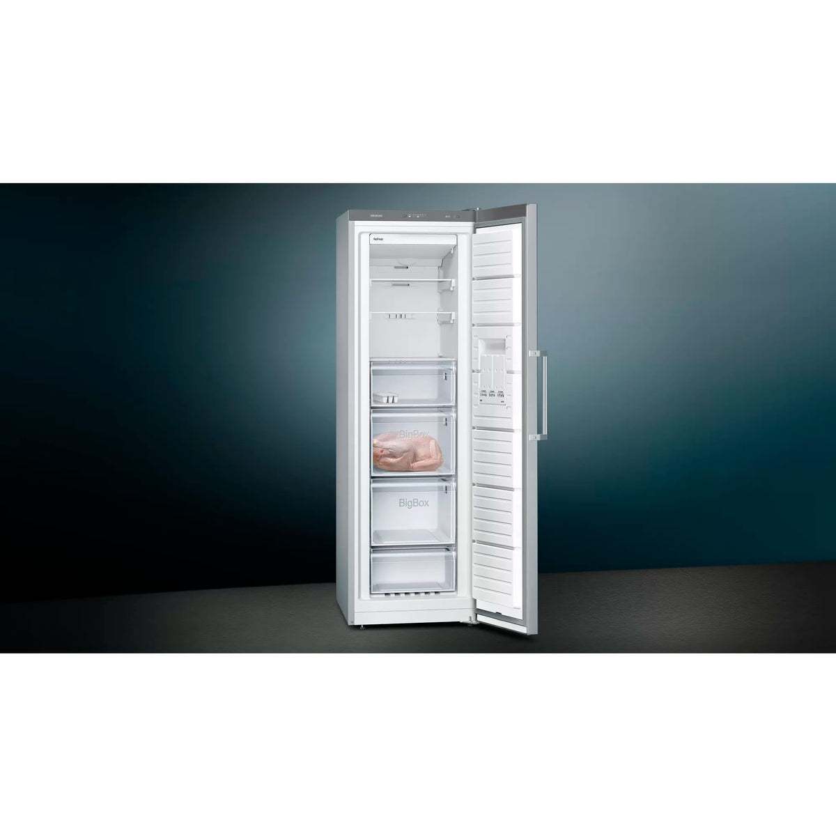 Siemens GS51NAWCV iQ500 Freistehender Gefrierschrank, 161 x 70 cm, 289 L, noFrost nie wieder abtauen, bigBox Platz für großes Gefriergut