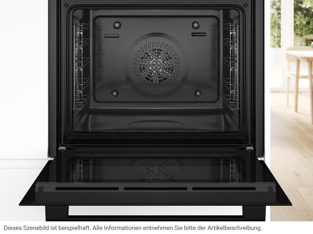 Bosch HBA272BB3, Stiftung Warentest GUT (2,0)*, Serie 4 Einbau-Backofen 60 x 60 cm, Pyrolyse-Selbstreinigung & Hydrolyse