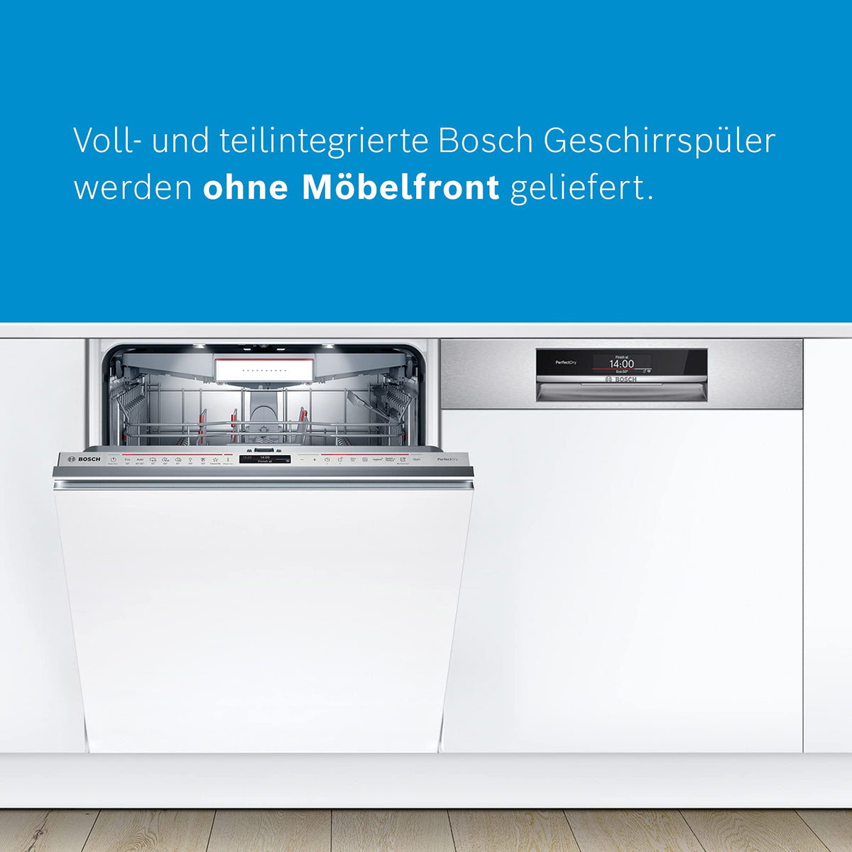 Bosch SMV4ECX32E, Serie 4, Smarter Geschirrspüler Vollintegriert 60 cm, Besteckschublade, Made in Germany Spülmaschine