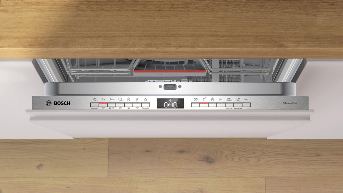 Bosch SMV4ECX32E, Serie 4, Smarter Geschirrspüler Vollintegriert 60 cm, Besteckschublade, Made in Germany Spülmaschine