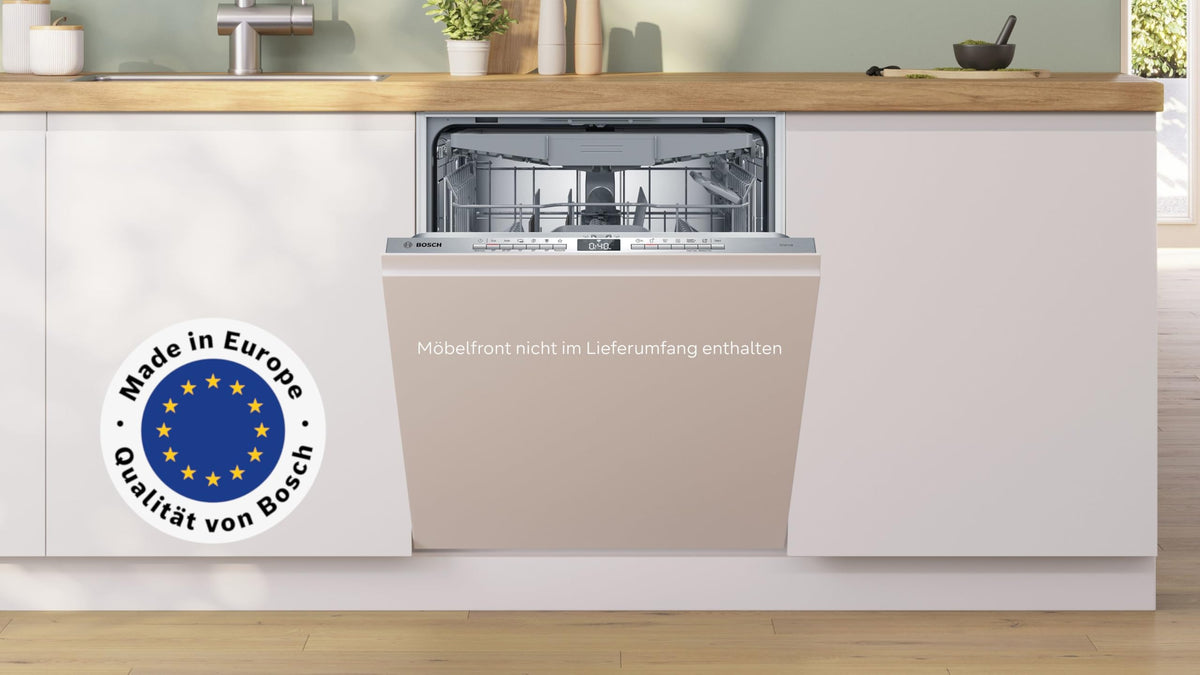 Bosch SMV4ECX32E, Serie 4, Smarter Geschirrspüler Vollintegriert 60 cm, Besteckschublade, Made in Germany Spülmaschine