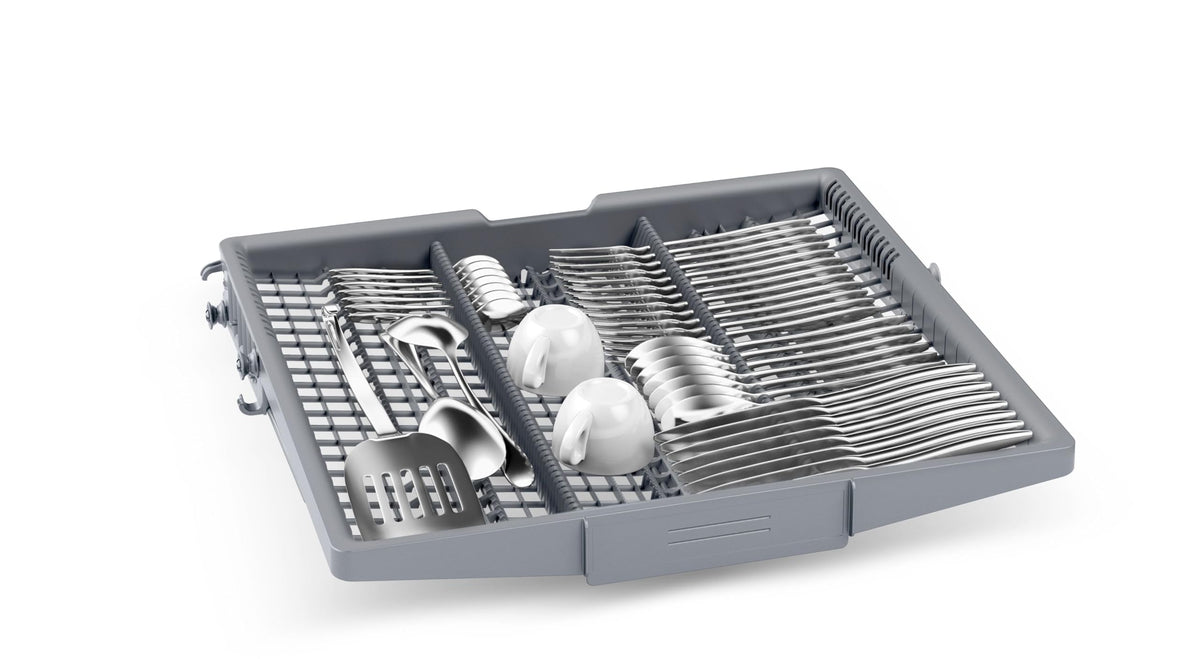 Bosch SMV4ECX32E, Serie 4, Smarter Geschirrspüler Vollintegriert 60 cm, Besteckschublade, Made in Germany Spülmaschine