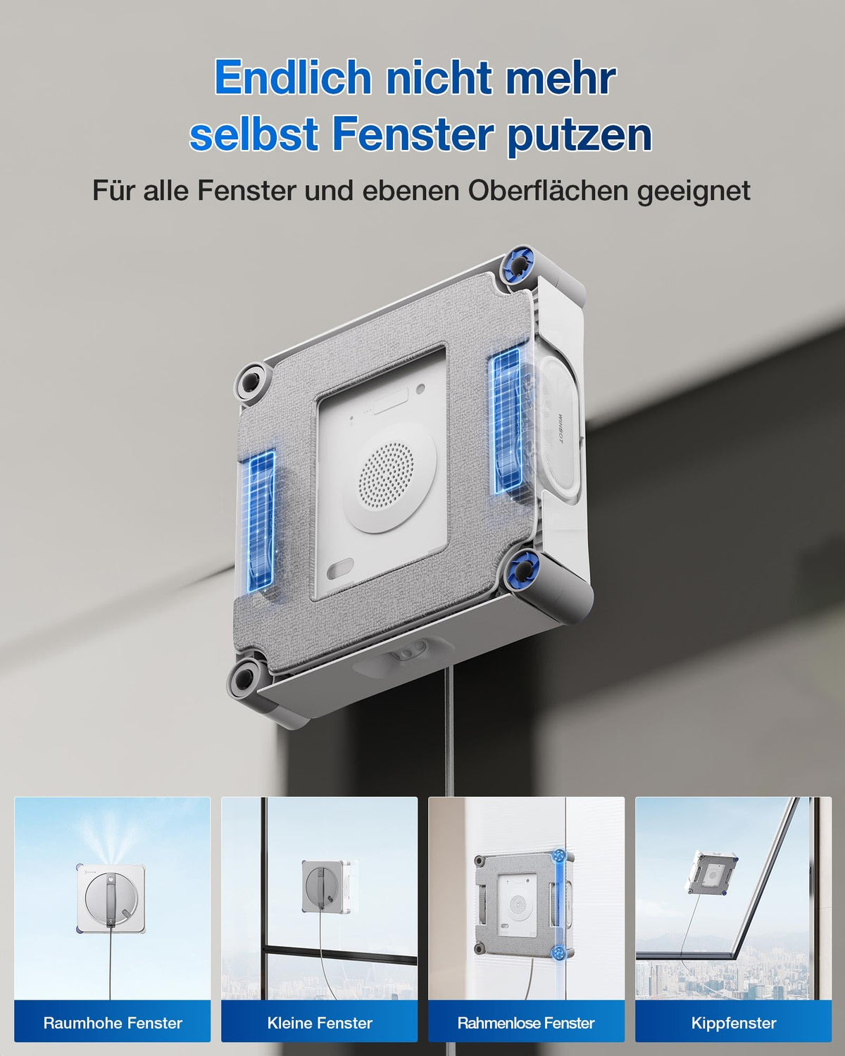 ECOVACS WINBOT W2S Omni Fensterputzroboter mit Multifunktionsstation
