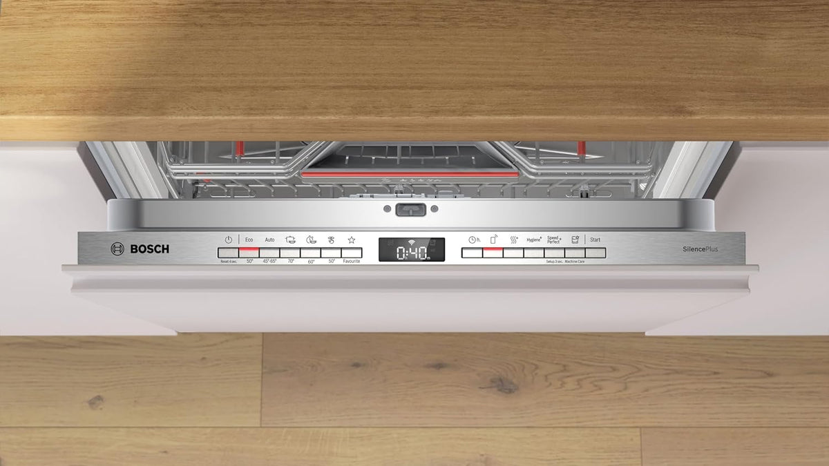 Bosch SMV4ECX32E, Serie 4, Smarter Geschirrspüler Vollintegriert 60 cm, Besteckschublade, Made in Germany Spülmaschine