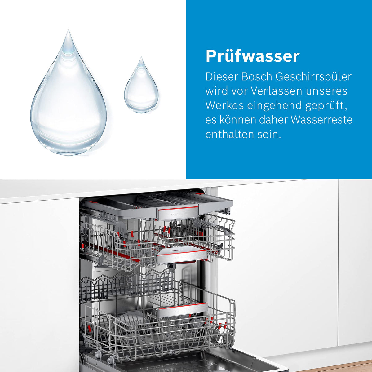 Bosch SMV4ECX32E, Serie 4, Smarter Geschirrspüler Vollintegriert 60 cm, Besteckschublade, Made in Germany Spülmaschine