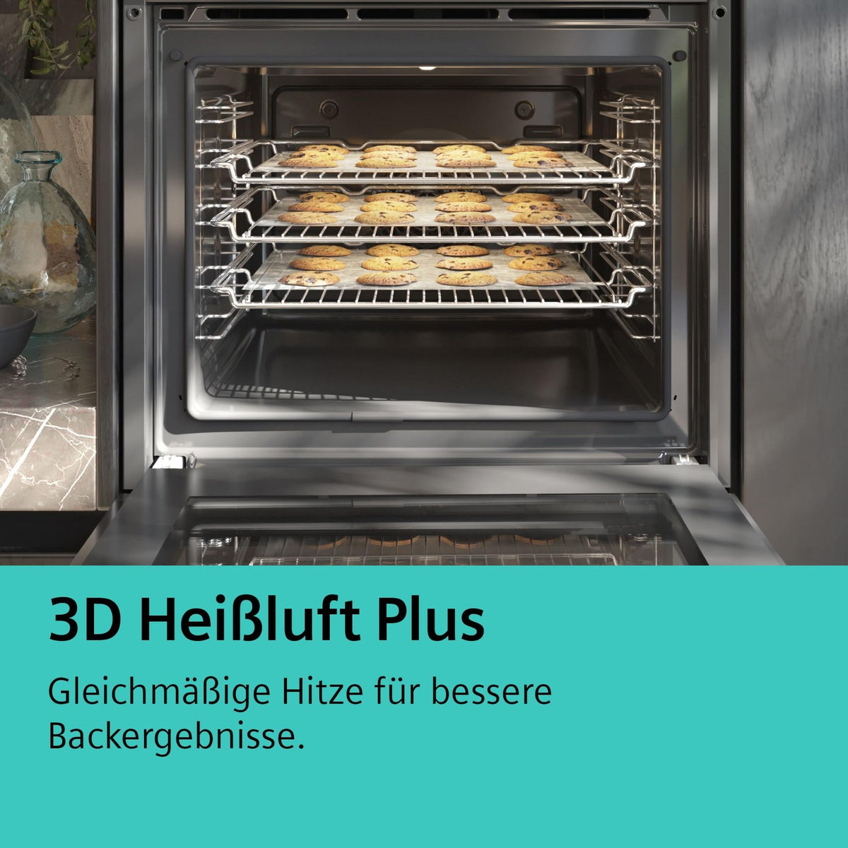 Siemens iQ700 Smarter Einbau-Backofen 60 x 60 cm Edelstahl HB774G1B1